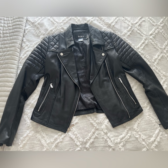 DKNY - Leather Jacket size XS - Picture 4 of 9